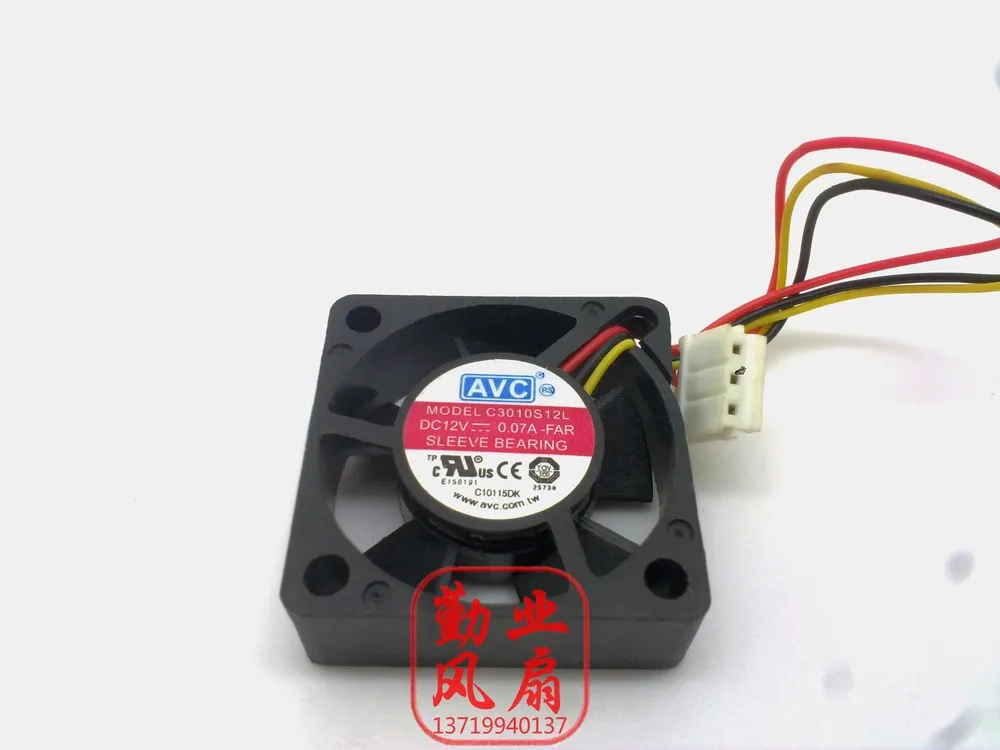 For AVC C3010S12L 3010 3cm ultra-quiet fan Hard 12V 0.10A