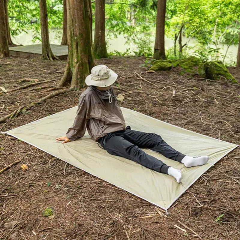 

Portable Silicone Coated Mat Big Blanket Waterproof Foldable Silicone Coated Mat Hiking Beach Traveling Outdoor Activities