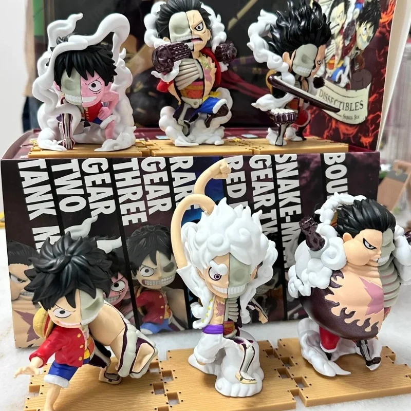 One Piece Luffy Hidden Dissectiples Series 6 Box Full Gear Luffy Pvc Model Desktop Decor Collection Birthday Gifts Toys