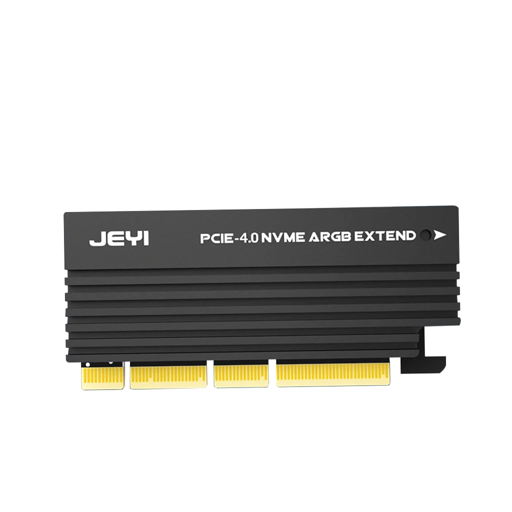 

JEYI ARGB PCIe 4,0 для адаптера NVMe Поддержка карт X4 X8 X16 M.2 SSD к адаптеру PCI-E с радиатором