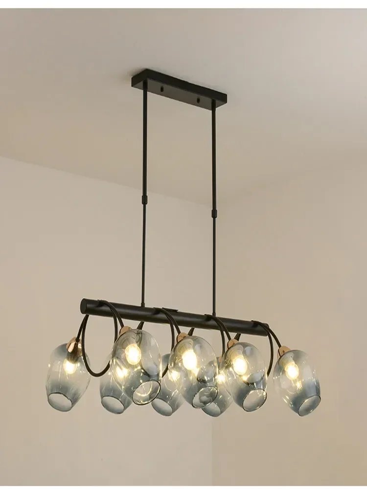 Glass Pendant Multi-color Nordic Style LED Chandelier Living Room Bedroom Kitchen Table  Strip Ceiling