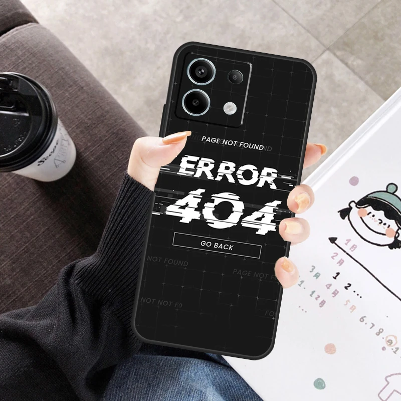 에러 404 찾을 수 없음 샤오미 레드미 노트 11 9 10 12 13 14 프로 10S 11S 12S 케이스 레드미 10C 13C 12C 14C용 커버