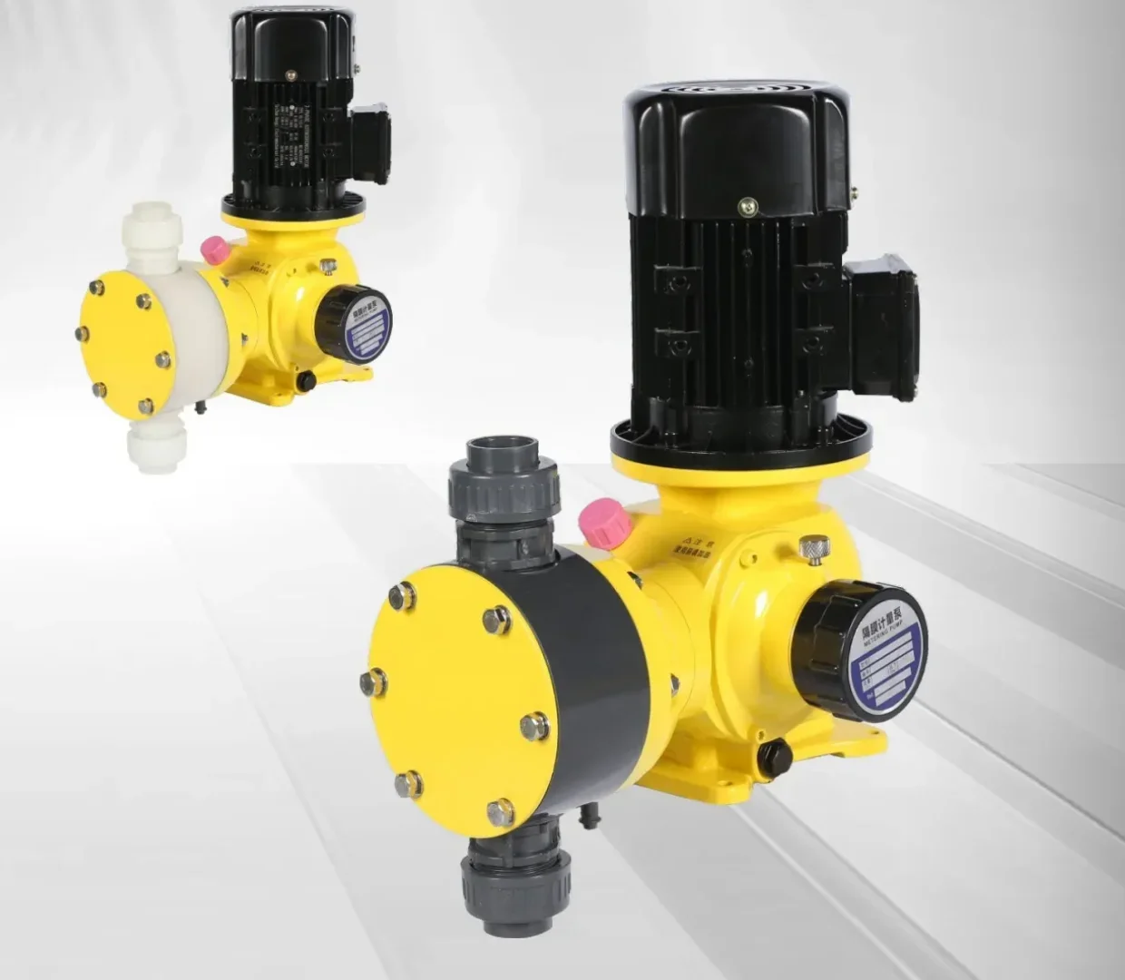 سلسلة مضخات قياس كهربائية عالية الكفاءة مضخة جرعات كيميائية ذات غشاء ميكانيكي منخفض الضغط لمعالجة المياه