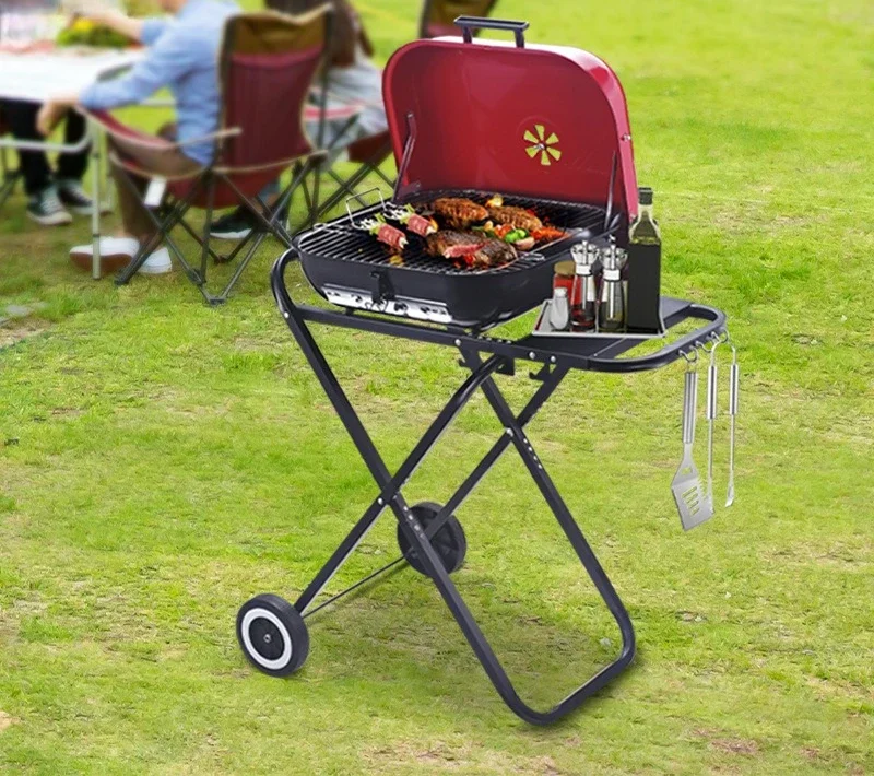 Barbecue Grill Household Charcoal Barbecue Grill Outdoor Portable Stove Barbecue Skewer  Patio Carbon