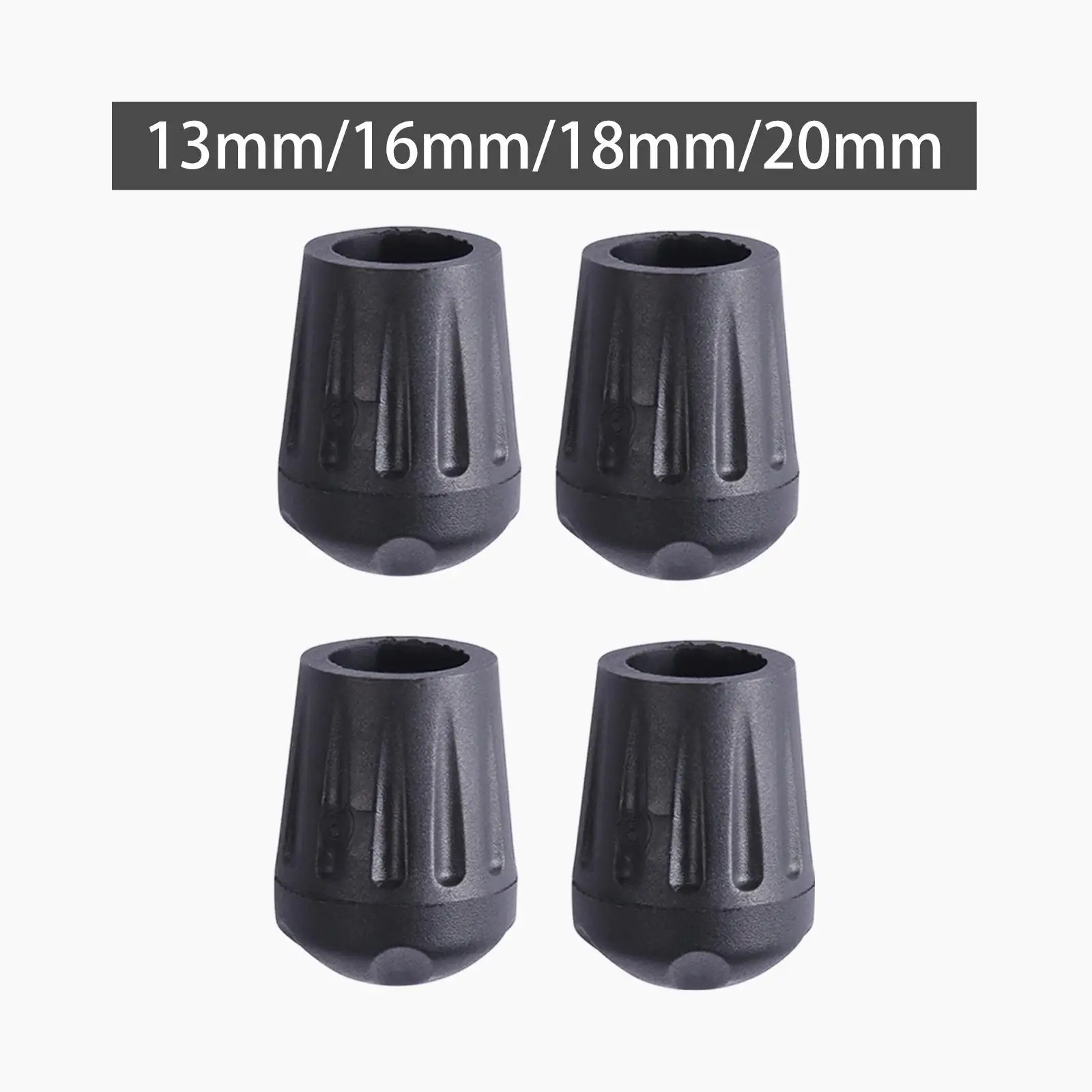 4x Chair Foot Covers Dampen Noise Rubber Non Slip Prevent Scratches Reusable Chair Pads for Fishing Garden Beach Camping Office image 3