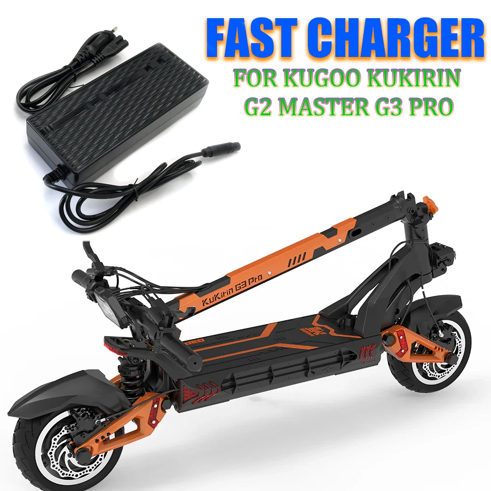 

54.6V 2A Power Adapter Fast Charger For Kugoo Kukirin G2 Master Kukirin G3 Pro Electric Scooter with LED Sensor EU Certified