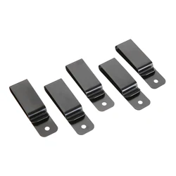 5pcs Spring Buckle Sheath Clip for IWB OWB Gun&Knife Holsters Sheaths Pockets Wallet Key Hooker DIY Accessories Iron Black