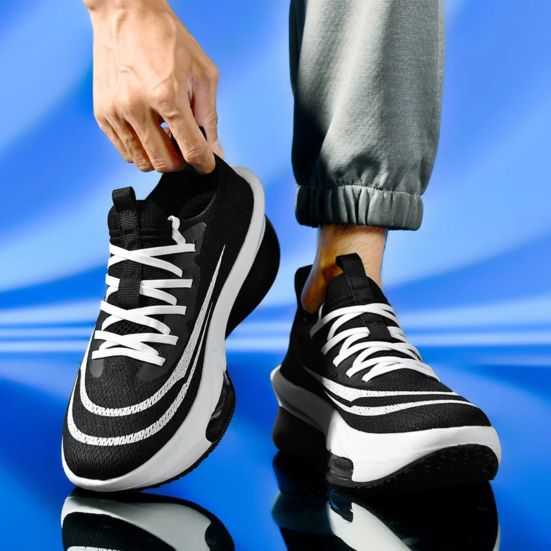 

2026 Marathon Sports Running Shoes Men Breathable Lightweight Sneakers Comfortable Athletic Nonskid Leisure Outdoor Sneakers For