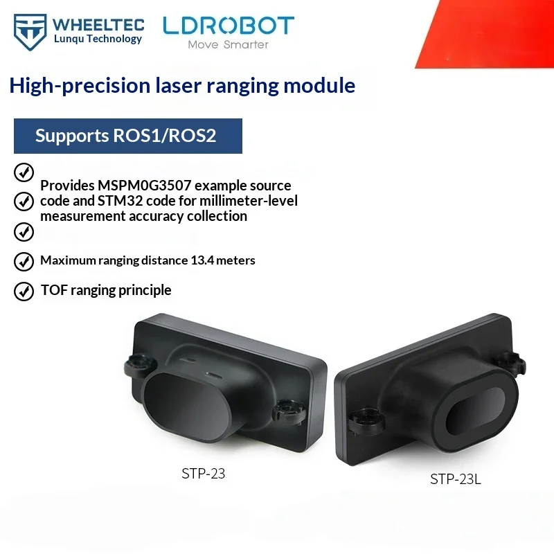 STP-23L Single Point Laser Ranging Sensor High Precision TOF Distance Module Millimeter Level UART Output