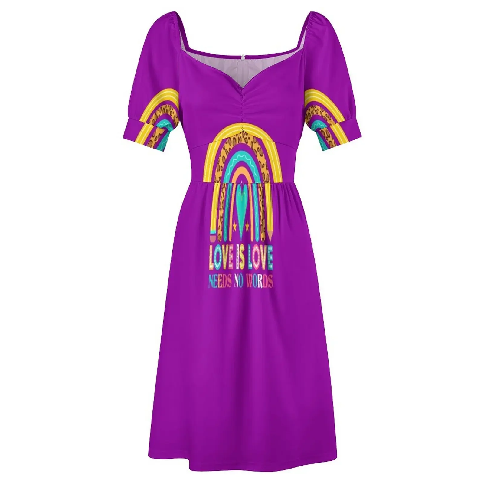 El amor es amor, grandes necesidades sin palabras, camiseta de diseño, vestido de manga corta, trajes de verano para mujer, vestidos para mujer 2025, 2025