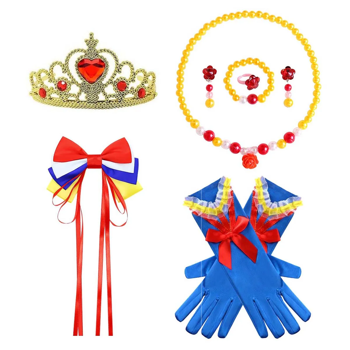 

Набор рождественских подарков, сувениры для вечеринки, костюм принцессы Белоснежки, аксессуары для девочек