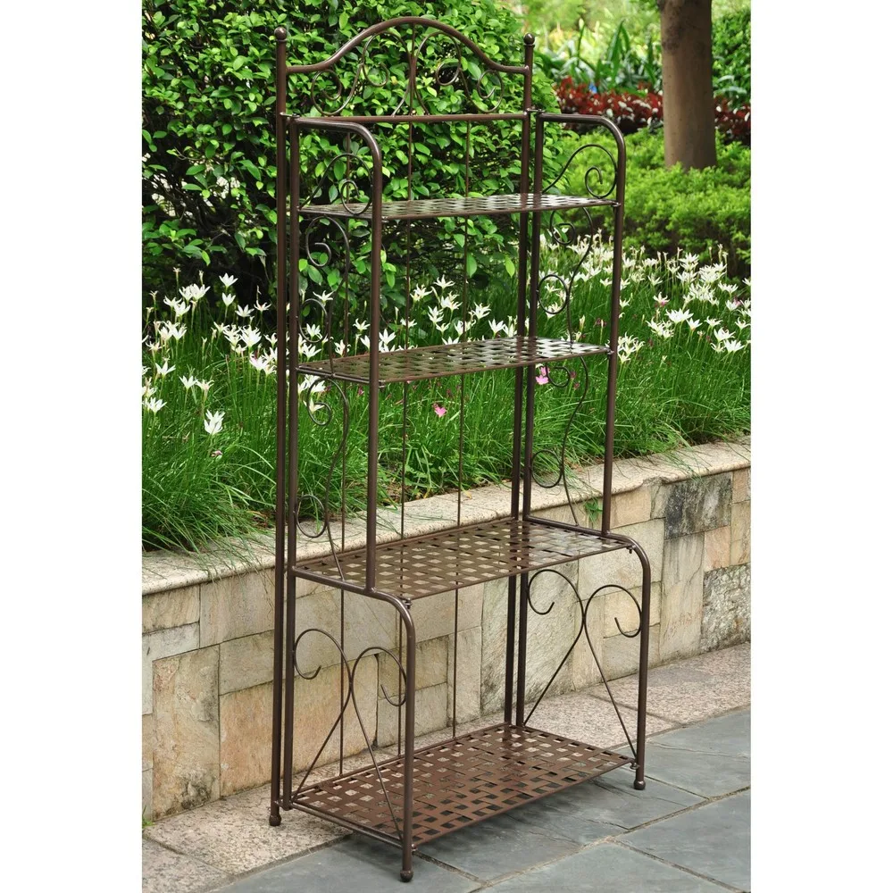 4-tier Iron Folding Bakers Rack