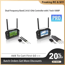 SIYI UniRC 7/UniRC 7 Pro Dual Frequency Band 2.4 & 5 GHz Handheld Ground Station Smart Controller with 7 Inch 1080P