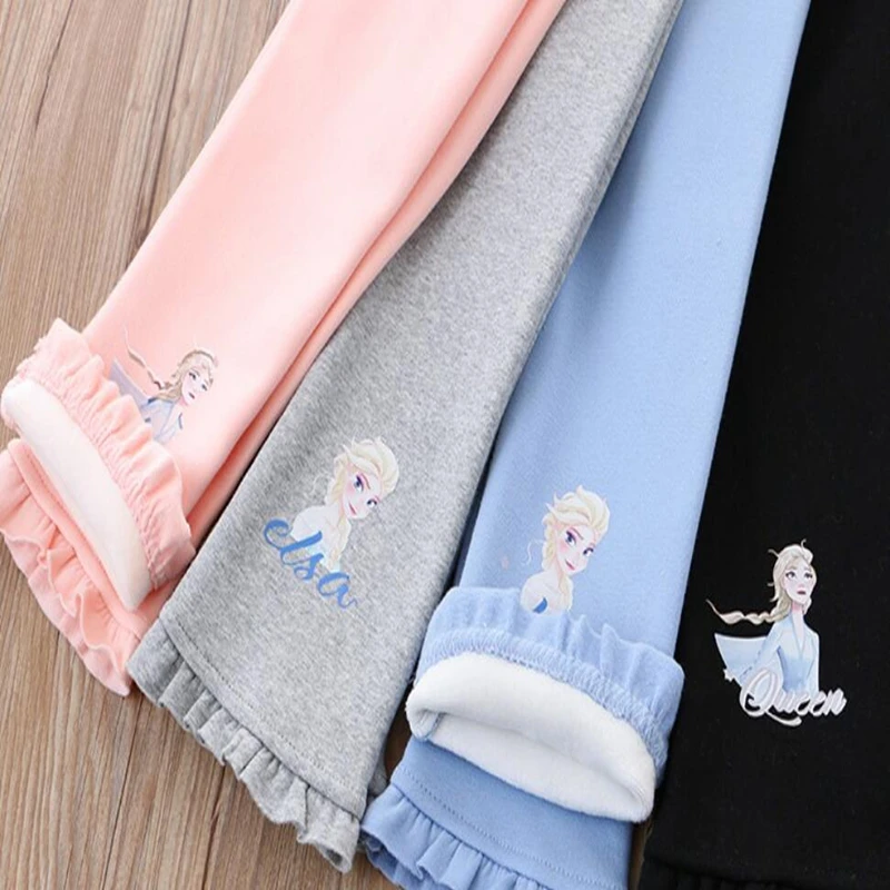 Baby Girls Pants Autumn Winter Kids Leggings Frozen Elsa Princess Panties Thin Slim Sport Toddler Trousers Children Underwears