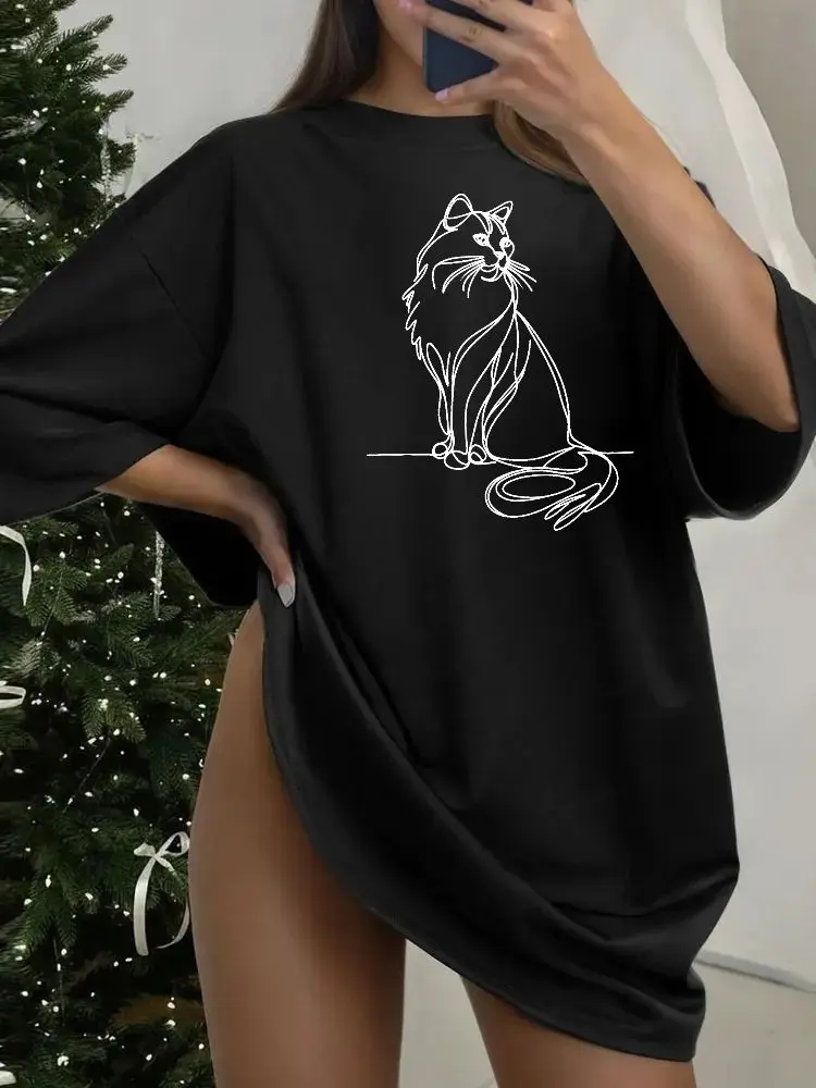 180g pure cotton T-shirts,Plus-size women's  comfortable and soft with unique pattern design that is fashionable and trendy