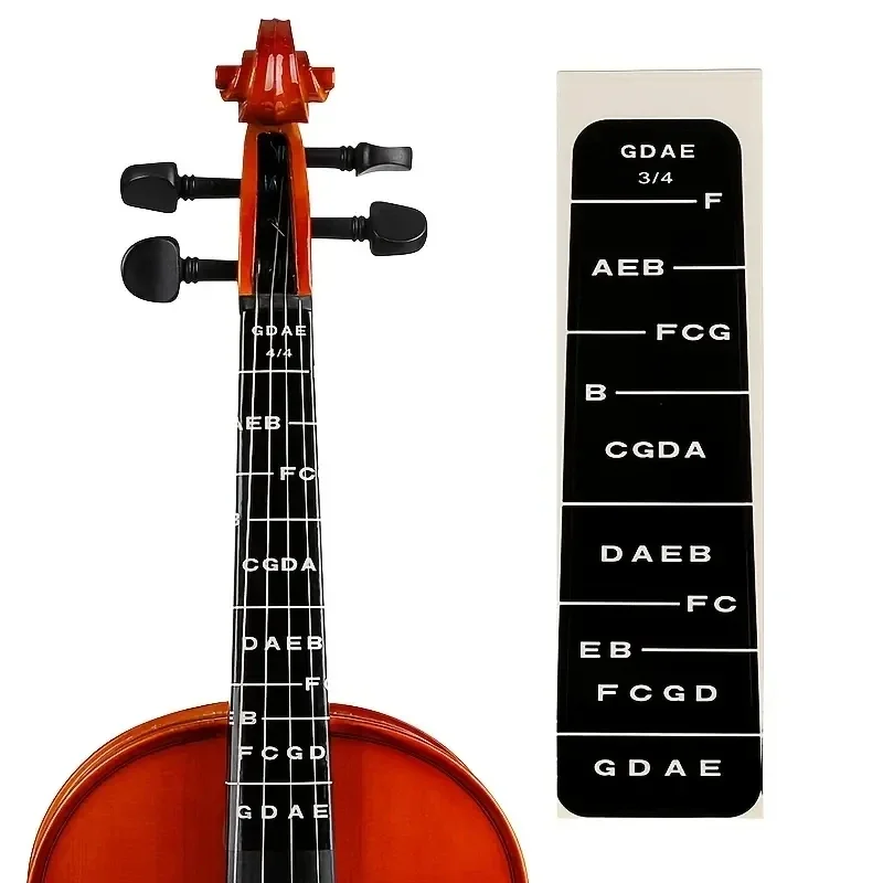 1/4 4/4 4/3 1/8 Violin scale stick bitmap scale without leaving glue beginner violin special sticker  1PC