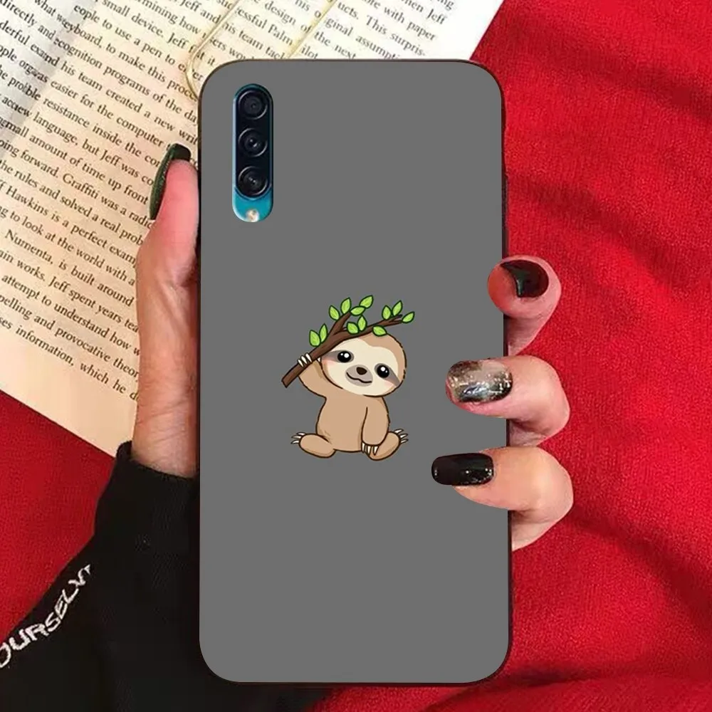 Cute Sloth Animals painting Phone Case For Samsung A 10 11 12 13 20 21 22 30 31 32 40 51 52 53 70 71 72 73 91 13 shell