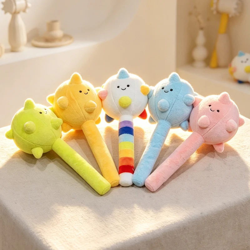 40cm Cartoon Lambent Hammer Intresting Plush Doll Holder Funny Doll Party Props High Quality Gifts