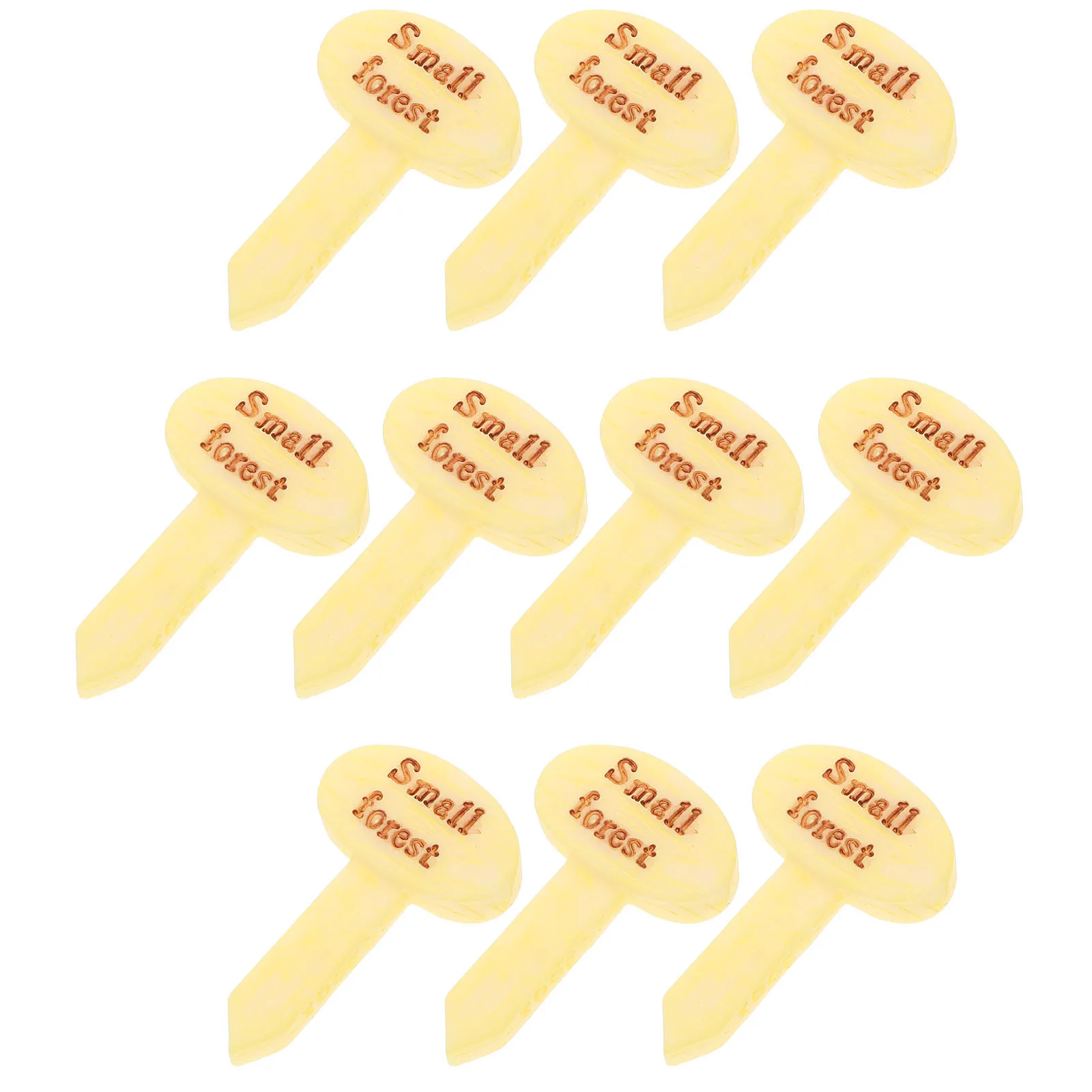 

10Pcs Micro Guidepost Decors Resin Miniature Ornaments for Fairy Garden Bonsai DIY Micro Landscape Decoration Creative