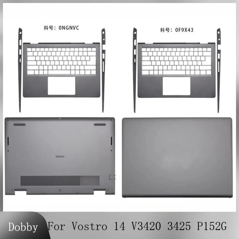 

New For Vostro 14 V3420 3425 P152G LCD Back Cover Screen Top Housing Shell Palmrest Top Case Bottom Base Lower Lid Silvergrey