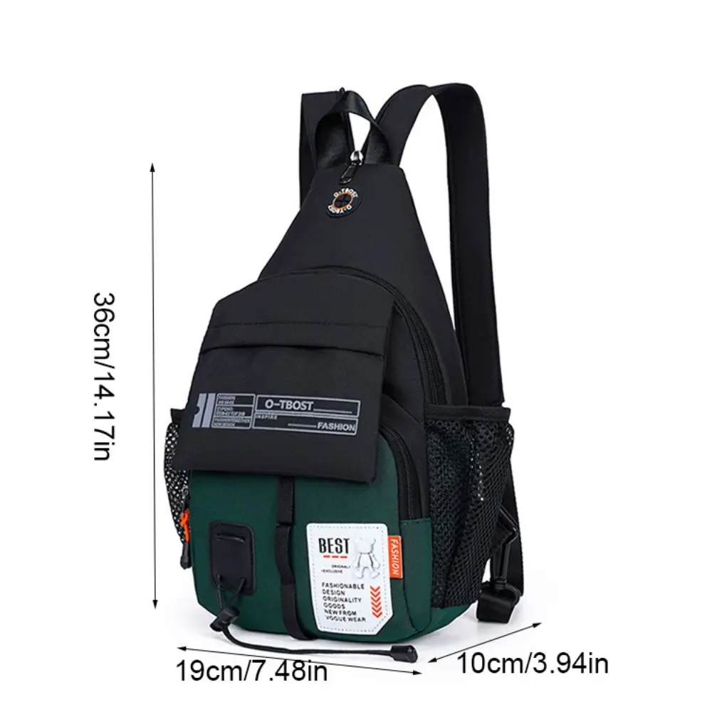 Oxford Men Chest Bag Multifunctional Adjustable Strap Sling Backpack Large Capacity Shoulder Bag Men Crossbody Bag Business