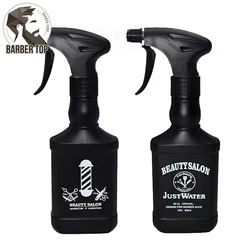 Preto cabeleireiro spray garrafa de cabelo hidratante chaleira salão de beleza retro cabeça óleo penteado spray garrafas ferramenta cabeleireiro