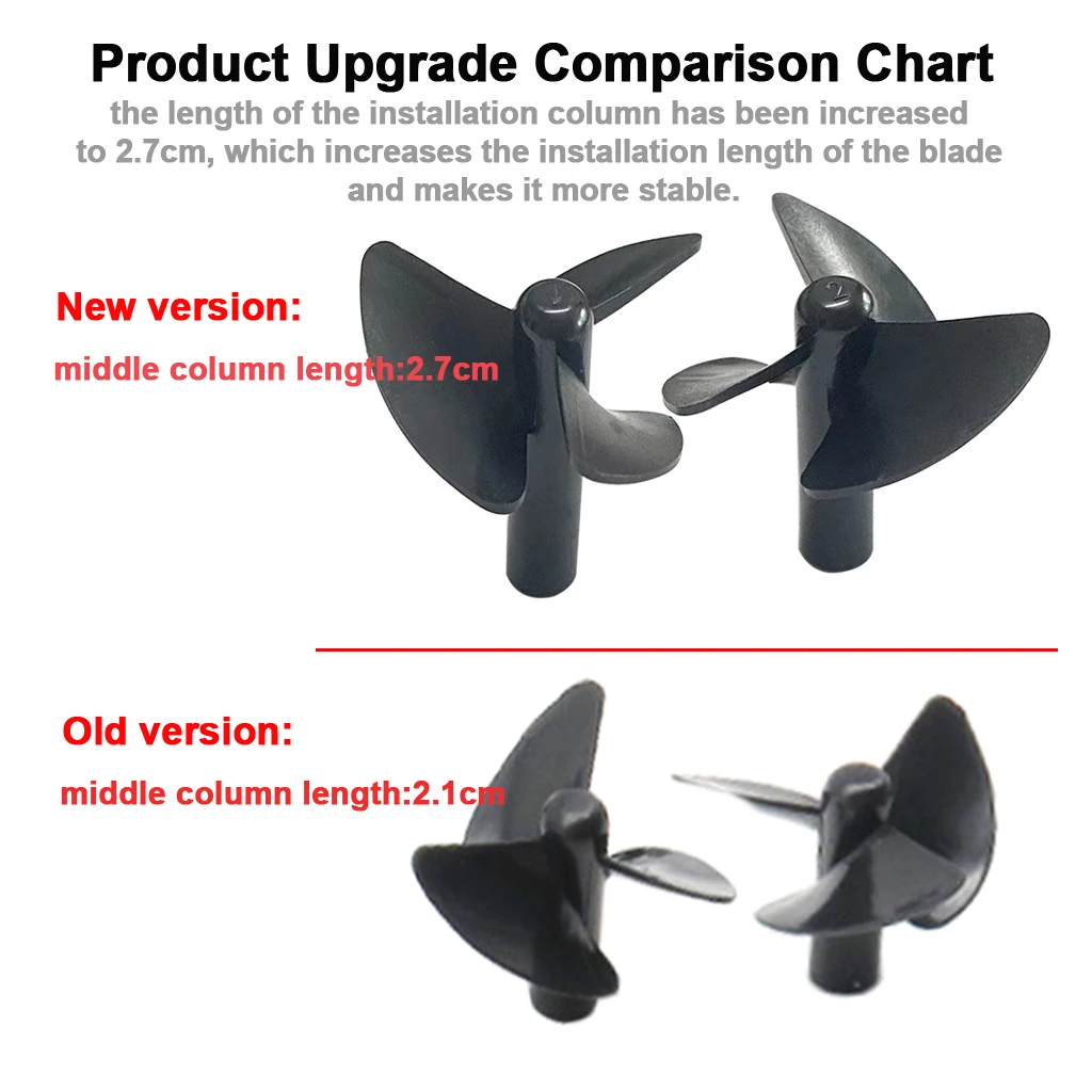 4 Stuks 3-Blade Propeller Voor Flytec V500 Flytec 2011-5 Elektrische Rc Visaas Boot Rc Onderdelen vooruit En Achteruit Propeller 2Pairs