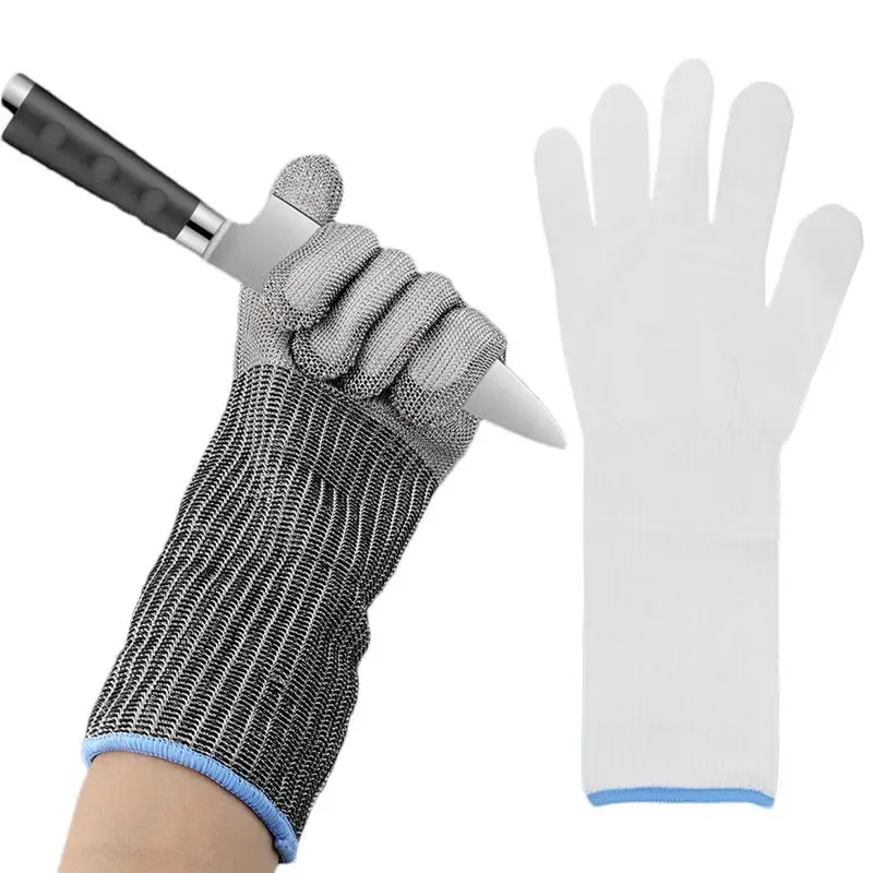 Chain Gloves For Cutting Kitchen Gloves For Cutting Stainless Steel Wire Safety Cutting Accessories Safety Work Gloves For Meat