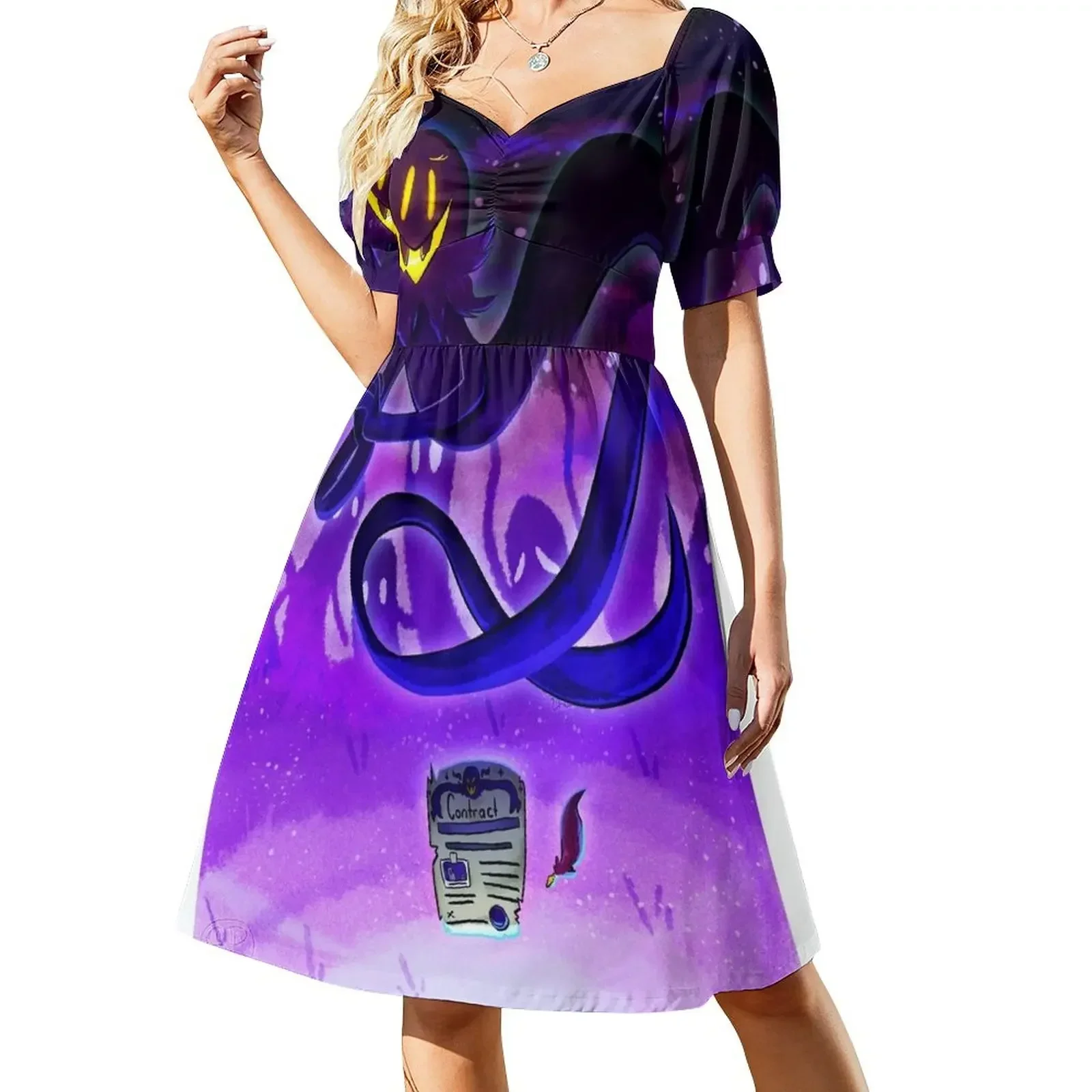 

A Hat in time - the snatcher poster Short-Sleeved Dress summer clothes sexy dress for women Dress woman