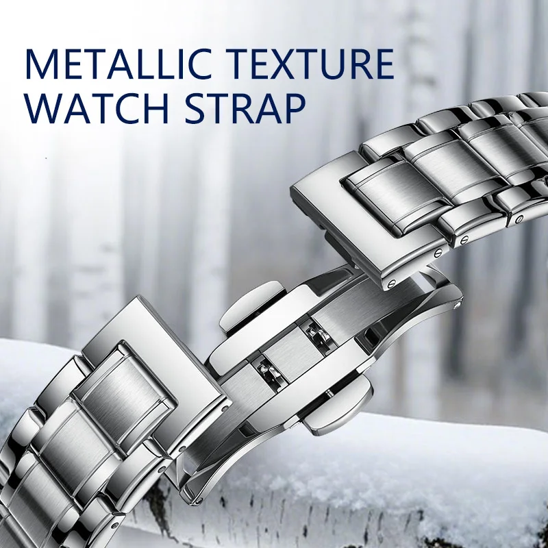 ساعة مارك فيرويل 6015 ميكانيكية أوتوماتيكية للرجال - ميزة تقويم الأعمال المضيئة المقاومة للماء