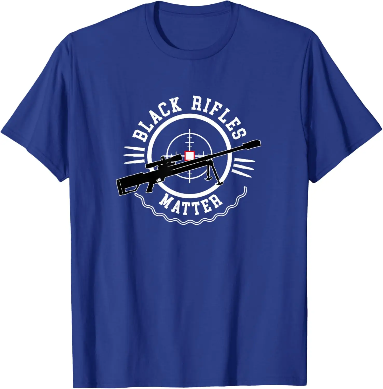 Gun Lover Tees - Sniper Black Rifles Matter T-Shirt 100% Cotton O-Neck Short Sleeve Summer Casual Mens T-shirt Streetwear