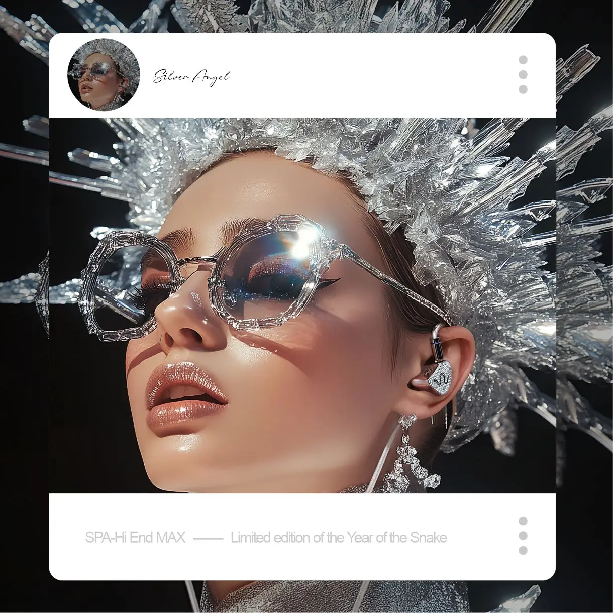 سماعات EarAcoustic Audio Silver Angel SPA Hi End MAX Dynamic Driver HiFi سلكية داخل الأذن #6