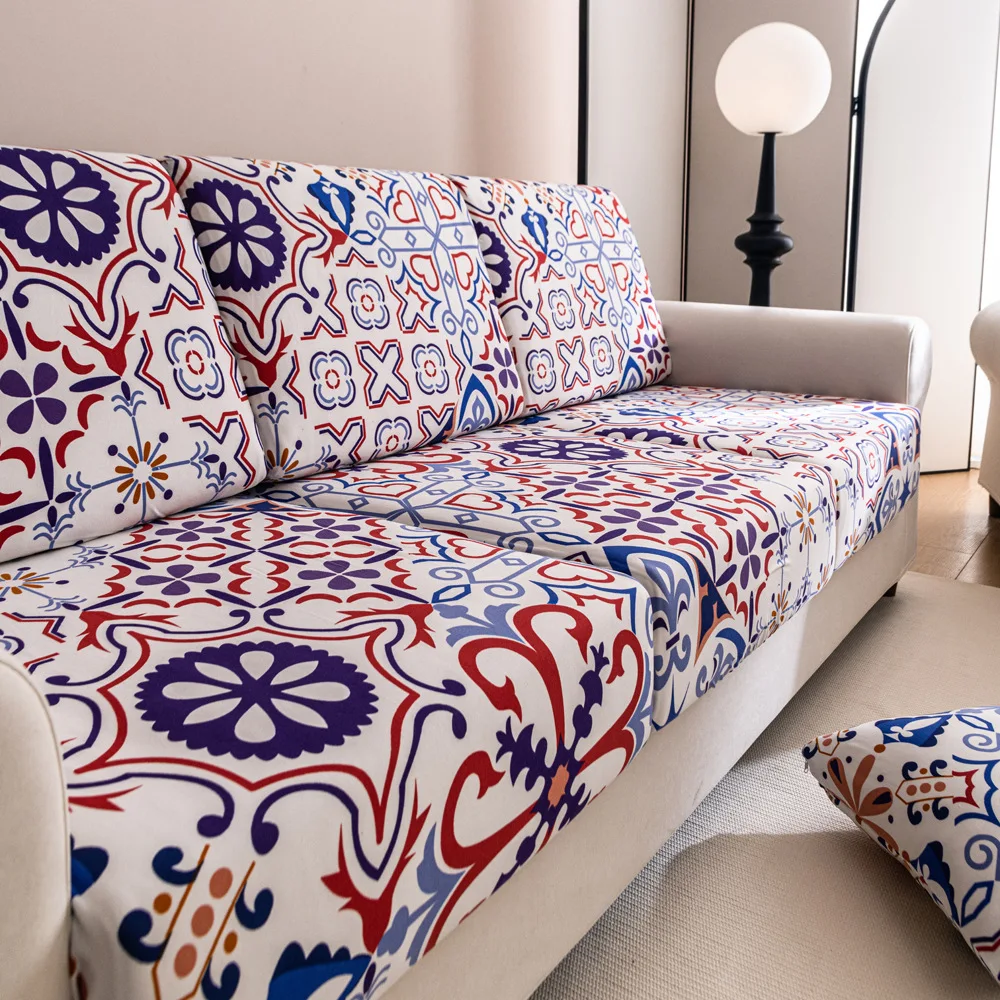 Jacquard Sofa Seat Cushion Covers Stretch Sofa Slipcovers Couches Furniture Protector for Sectional Armchair Loveseat Pets Kids