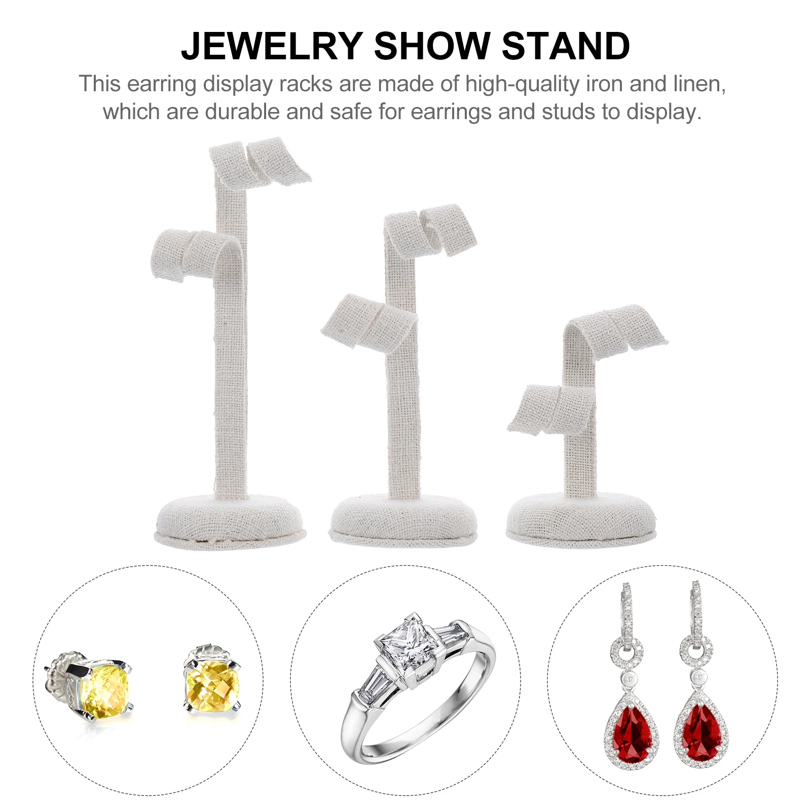 

Earring Display Stand Organizer Jewelry Rack Elegant Design for Storing Earrings and Accessories