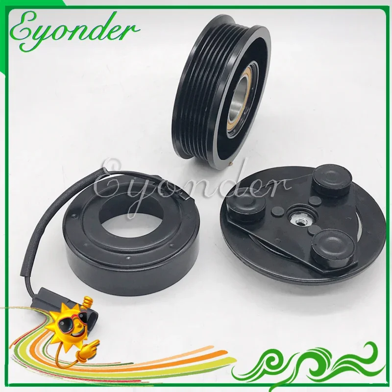 A/c a/c compressor embreagem polia para land rover range rover discovery sport evoque 2.2l diesel lr027788 lr041117 lr051045