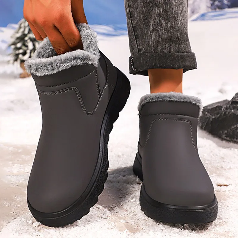 Männer Winter Stiefel Wasserdicht Warm Halten Winter Plüsch Schnee Stiefel Männer Schuhe Warme Männer Schuhe Wasserdicht Nicht-Slip Plüsch stiefel Neue