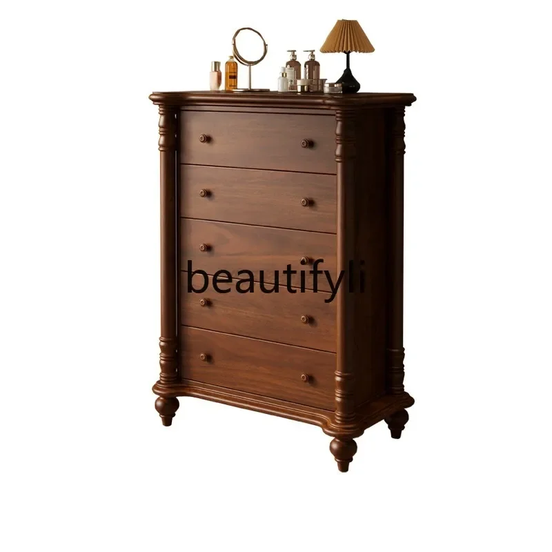 

Medieval style solid entrance locker retro storage bedside chest