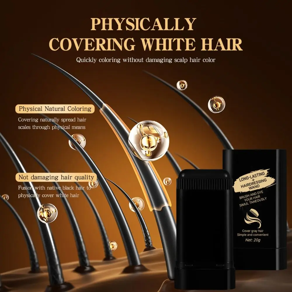 New Waterproof Comb Hair Dye Black Color Easy to Use 2 in 1 Instant Dye Sweat-proof Hair Colouring Cream for Gray Hair Coverage