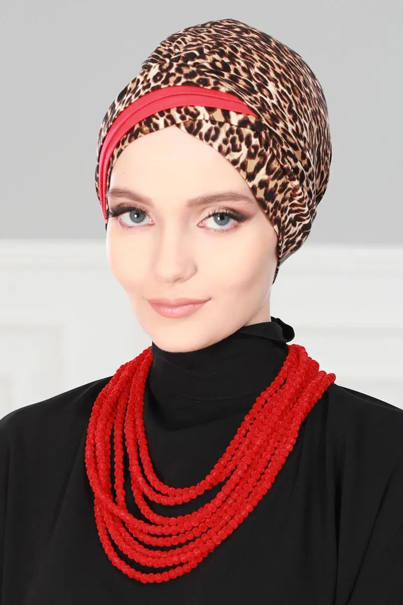 Doppel farbe gekämmte Knochen leopard muster