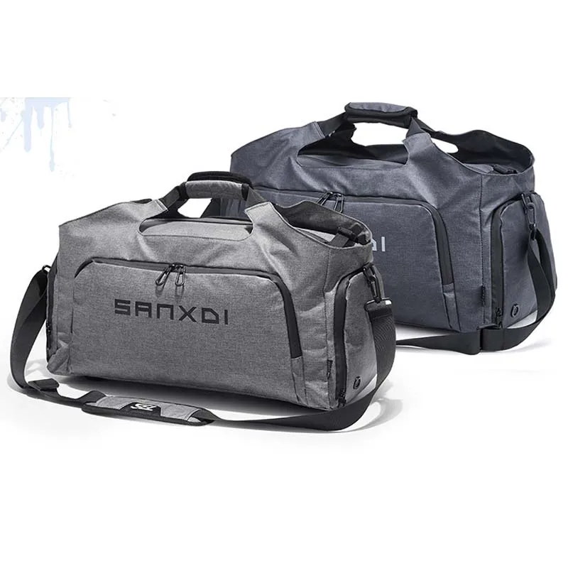 SANXDI Multifunctional Gym Bag Outdoor Large Capacity Men Hiking Travel Bags Dry Wet Separated Shoes Compartment Yoga Handbag