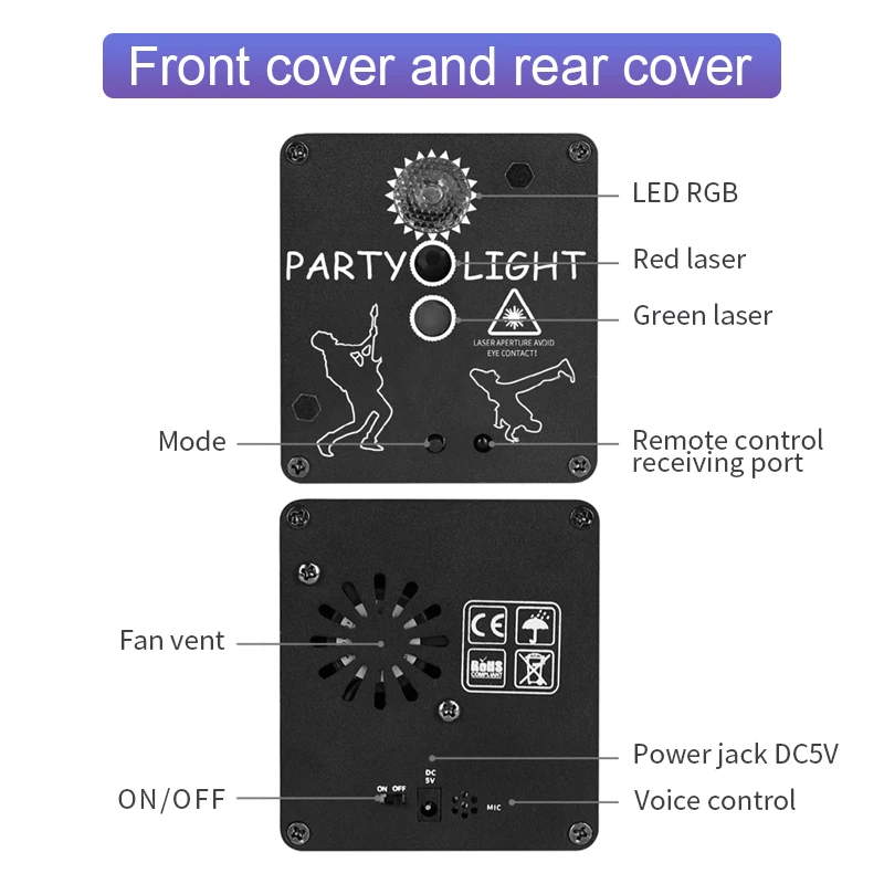 Proyektor Lampu Laser LED Interaktif 3-in-1 untuk DJ Klub Malam Pernikahan Kinetics Biru Lantai Dansa Peralatan Pesta Disko