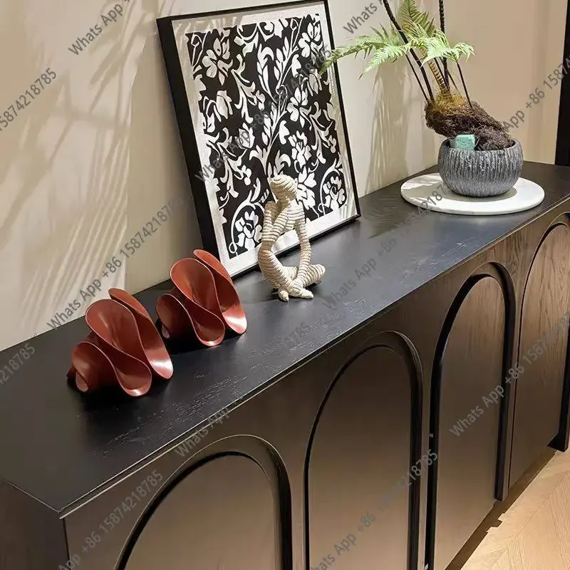 

American Retro Solid Wood Porch Cabinet Entry Foyer Living Room Decorative Storage Cabinet Locker X