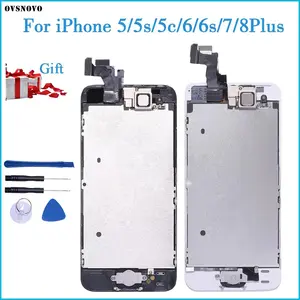 Bilashmart Assembly LCD Display iPhone 5s 6s se 6 Touch Screen Digitizer Replacement with Home Button Front Camera Complete LCD 5C