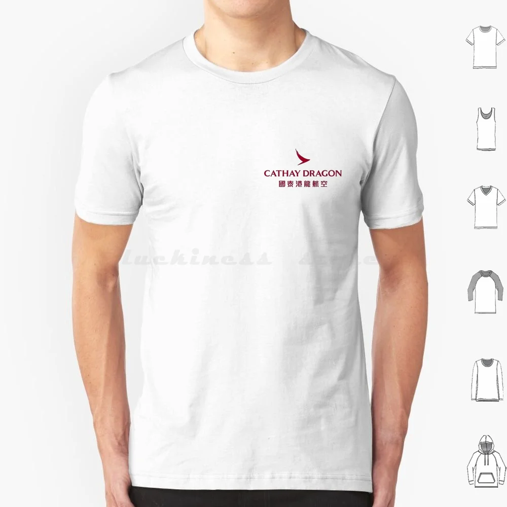 Cathay Dragon Logo T Shirt 6xl Cotton Cool Tee Cathay Dragon Ka Dragonair Pilots Aviation Airplane Plane Flight Fly Flying