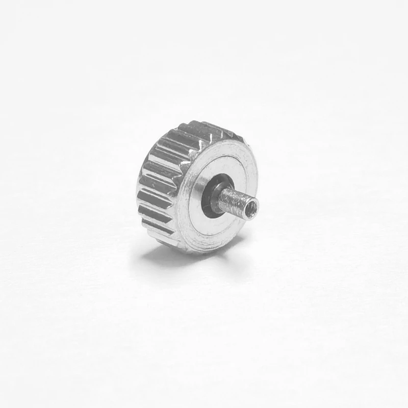 1PC Silver Long Tube Watch Crown， 2.0mm Hole Diameter 3.5/4.0/4.5/5.0/5.5/6.0/6.5/7.0mm Head Diameter for Watch Repair