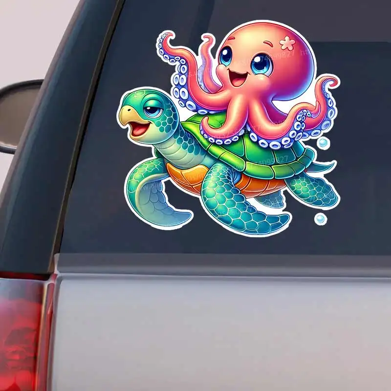 

Car Sticker Cute Octopus Vinyl Decal Waterproof Rear Window Motorcycle Camper Bumper Truck Laptop Decoration Y417