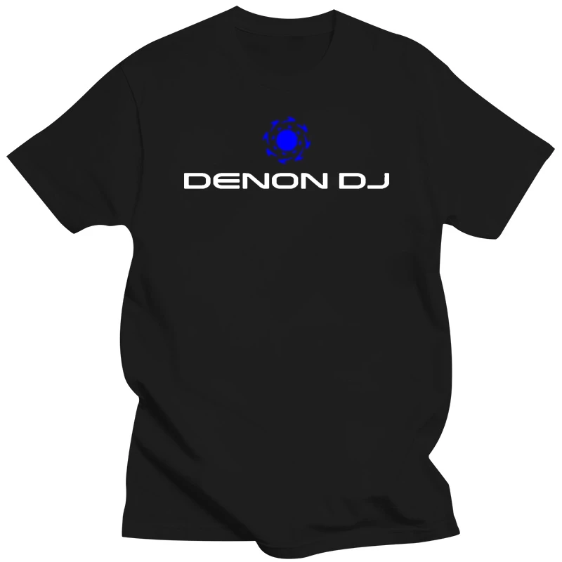 Denon Dj Classic T Shirt Mens Black Tee Fan Gift New Fashion Mens Short Sleeve T- shirt Cotton T Shirts