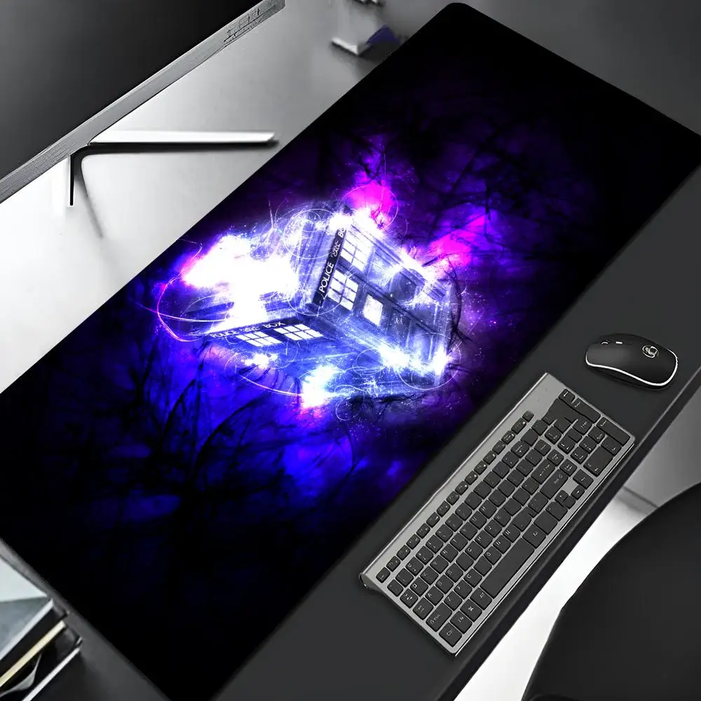 Alfombrilla de ratón DOCTOR WHO para juegos, borde de bloqueo, ordenador grande para Gamer, alfombrilla de ratón artística de goma grande para Gamer, alfombrilla de escritorio para ordenador portátil