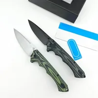 BM 615BK-1401 EDC D2 Steel Tactical Folding Pocket Knife G10 Handle Outdoor Survival Camping Hiking Hunting Tools Men Gift