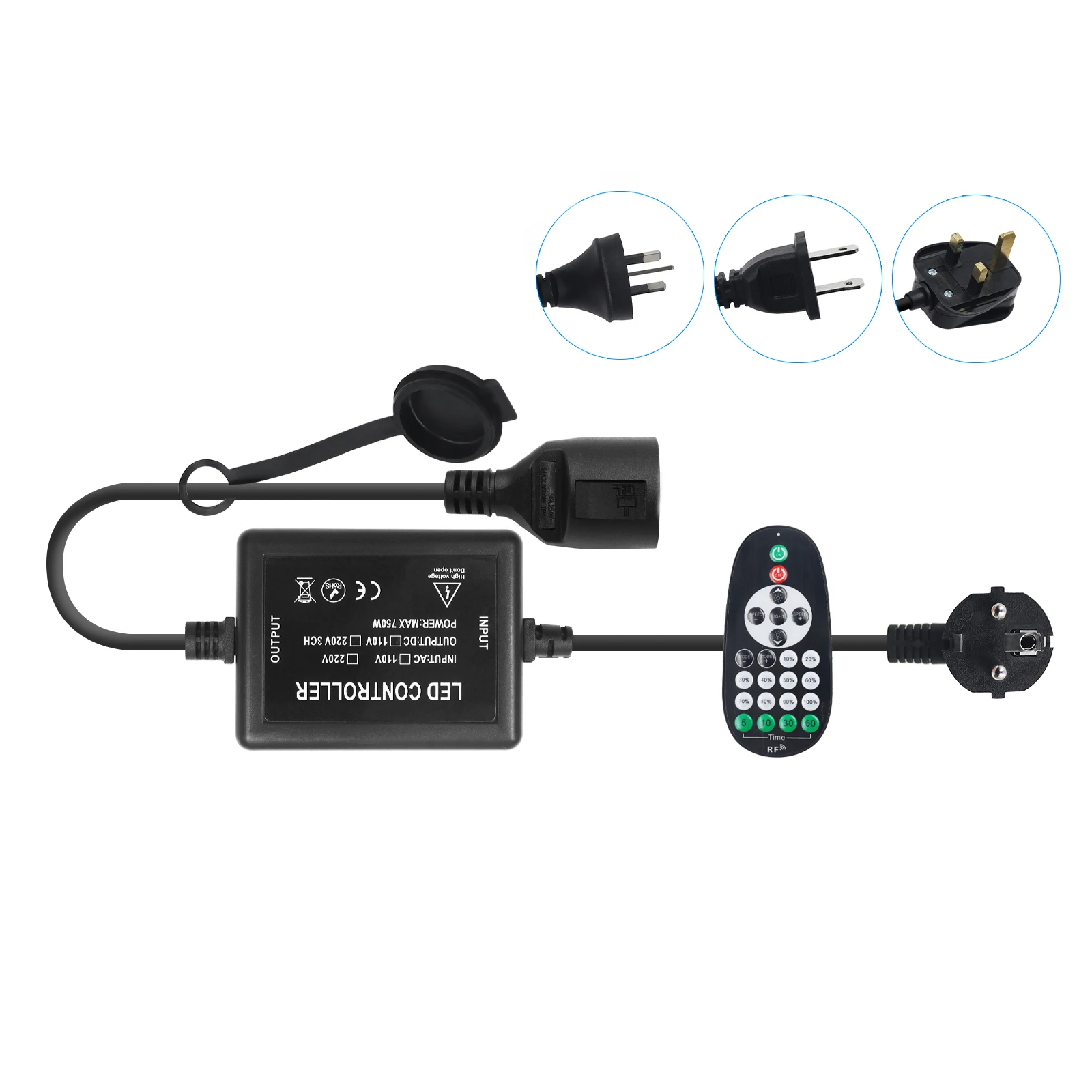 

750W 1500W LED Dimmer With 23Key RF Remote Controller For AC 220V 110V LED Strip/LED Light String/LED Bulbs Dimming Controller